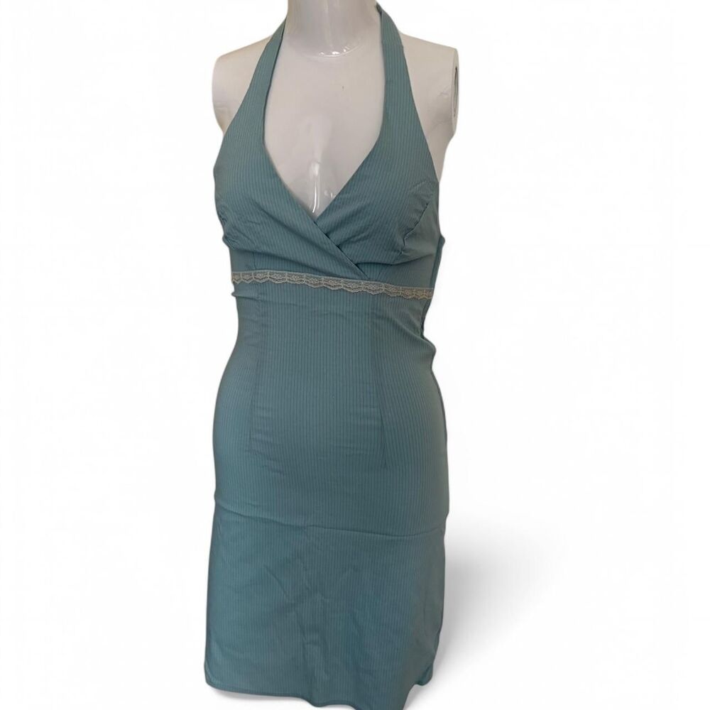 Xhilaration Women's Blue and White Dress